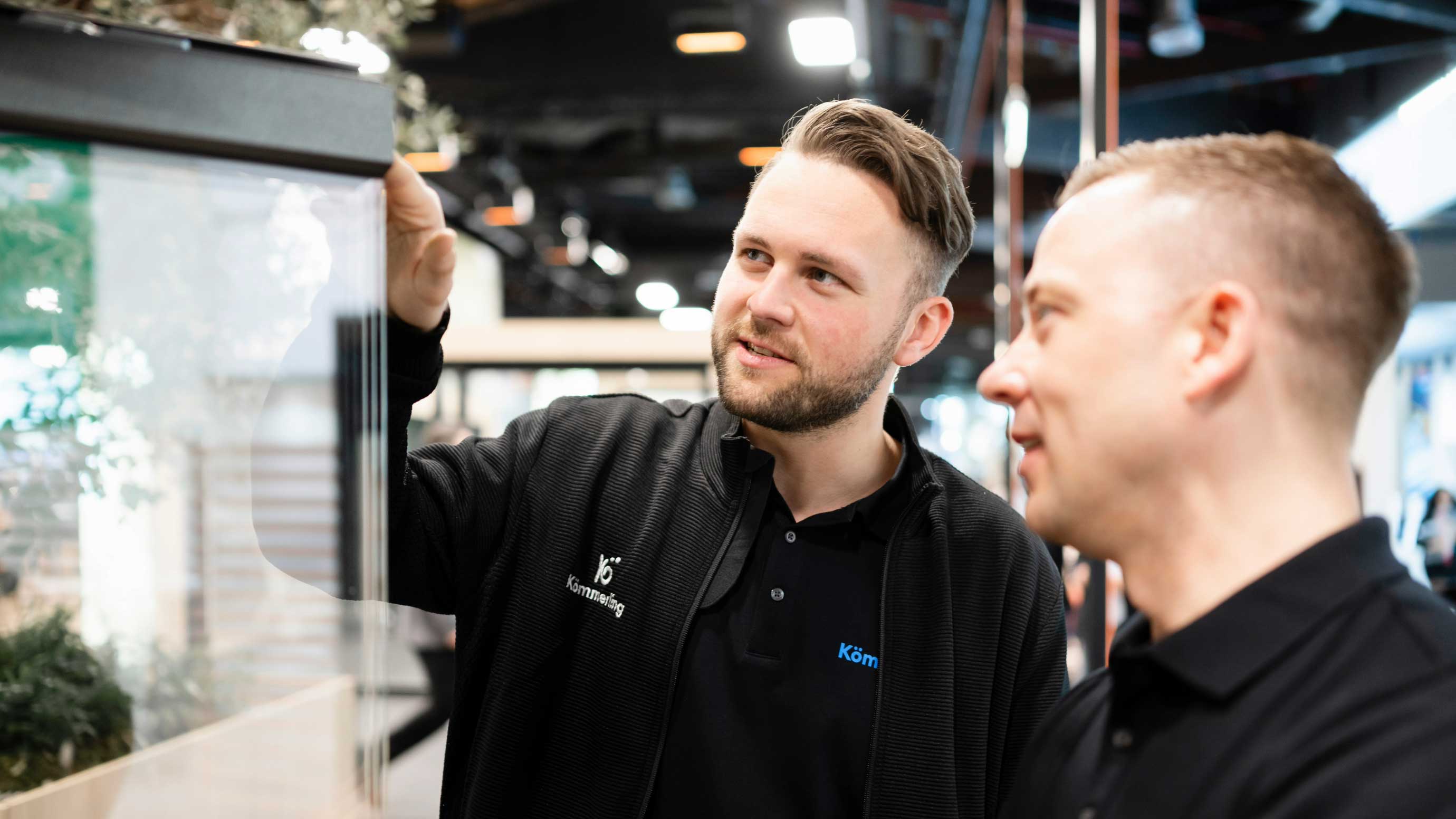 Exhibitor product presentation